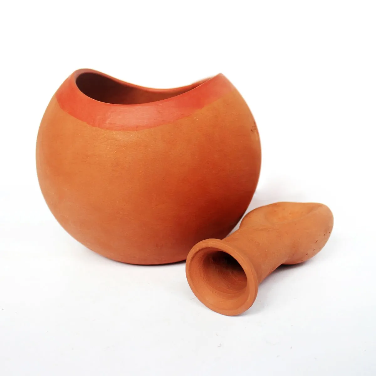 GLO (XL)Terracotta Planter with Deep Root Watering System- Set of 2