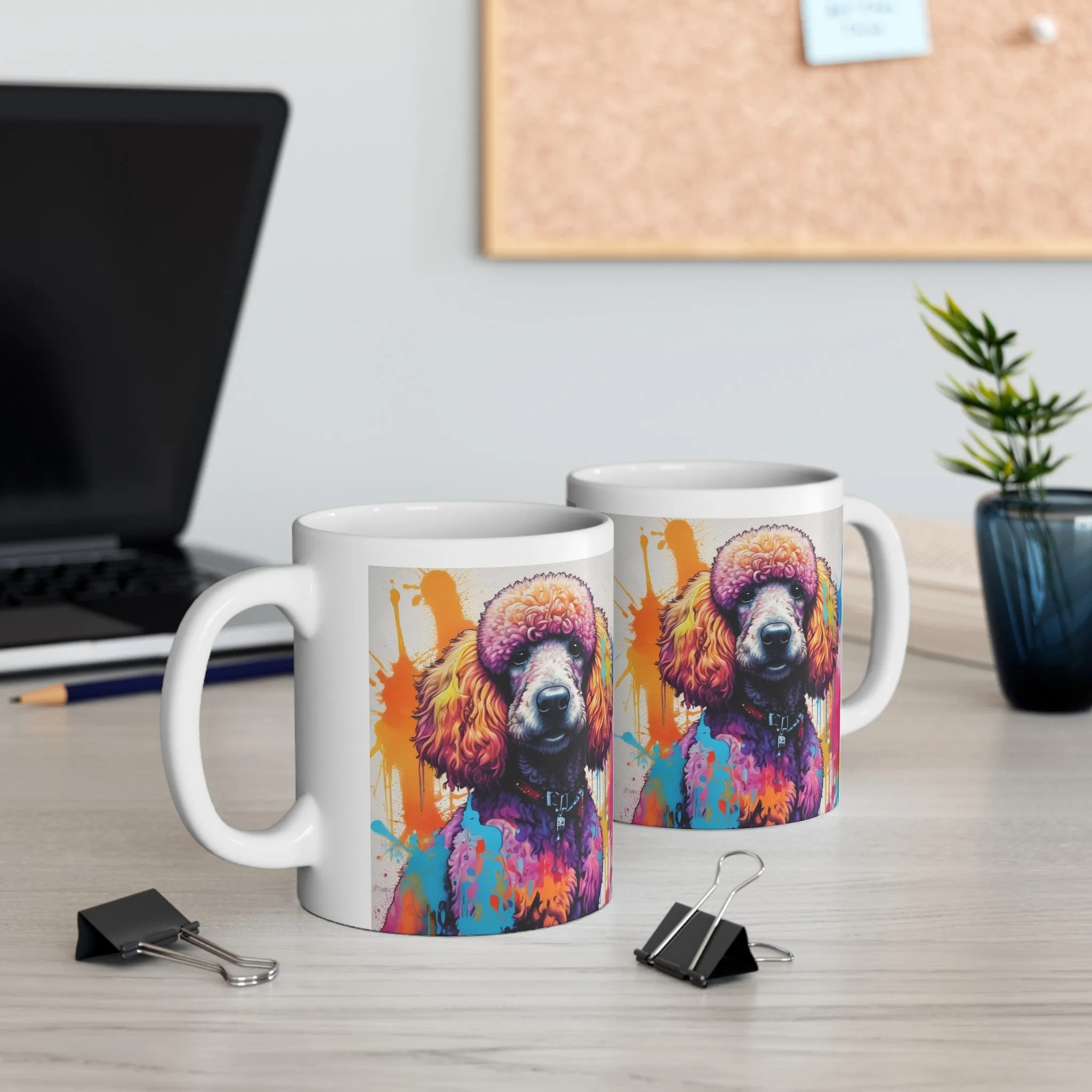 Graffiti Style Colorful Poodle Mug