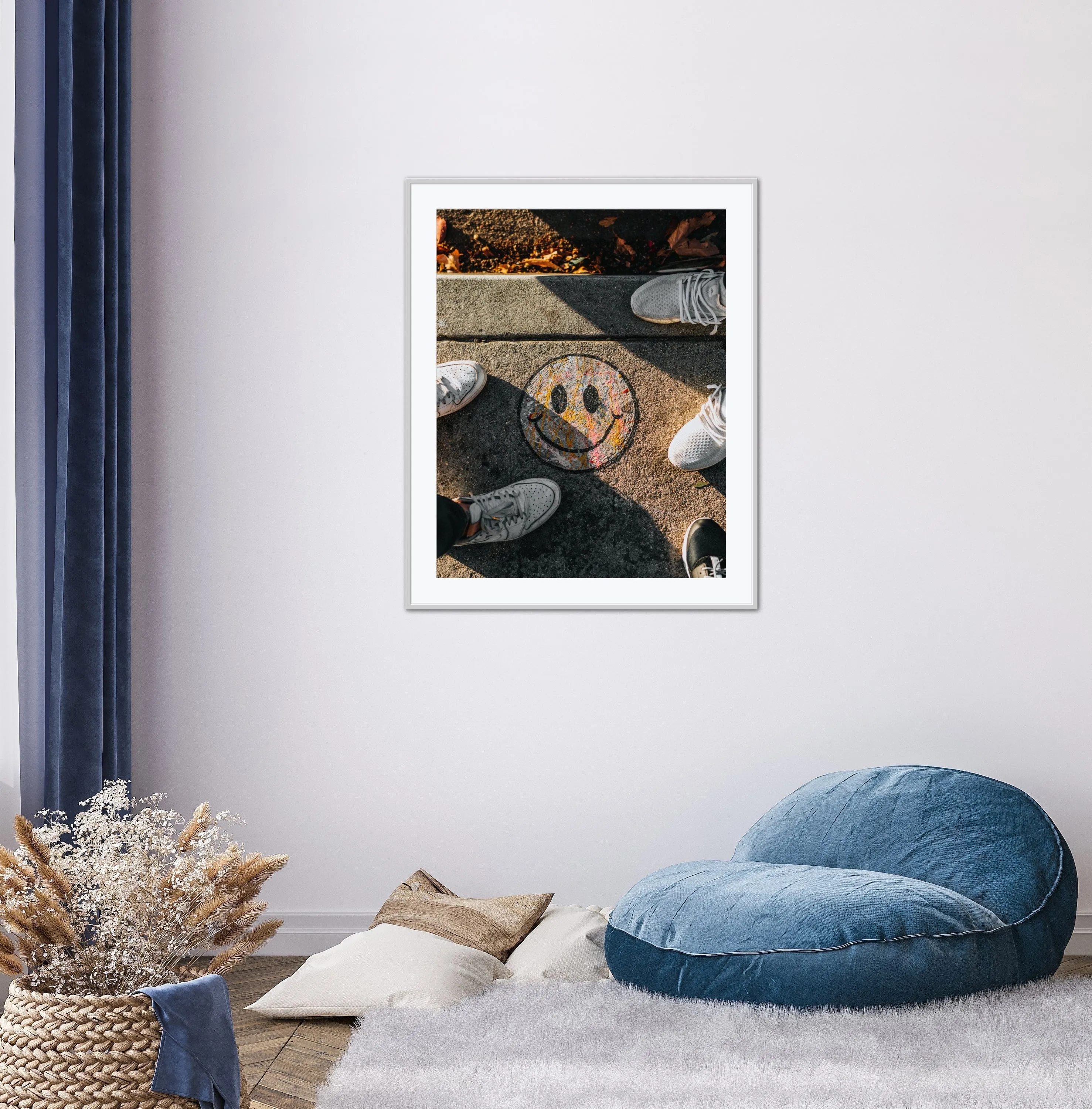 Grunge Posters Set Of 2 PRINTABLE ART, Smiley Face Wall Art, Indie Room Décor, Record Print, Rock Posters, Grunge Room Decor, Y2K Prints