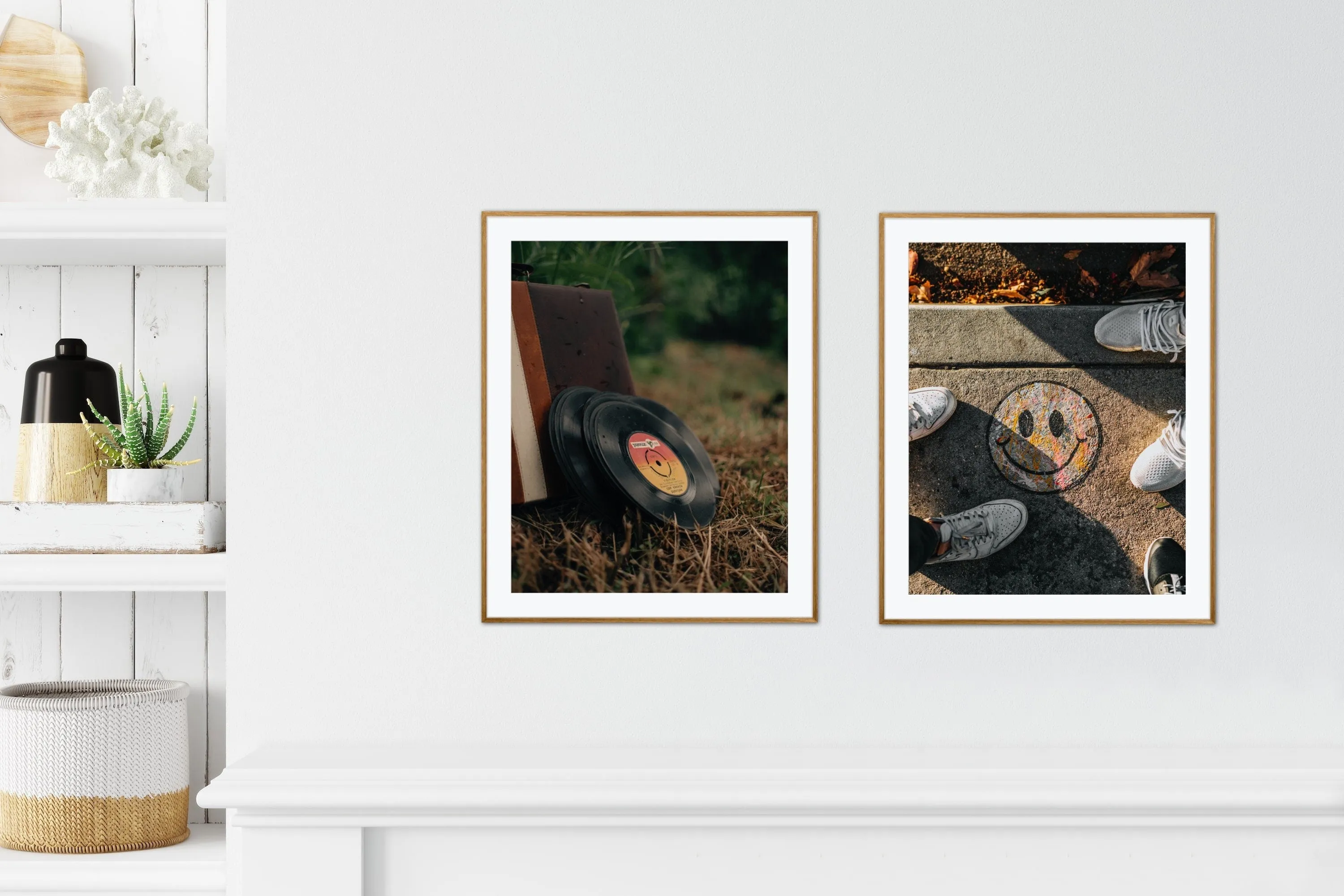 Grunge Posters Set Of 2 PRINTABLE ART, Smiley Face Wall Art, Indie Room Décor, Record Print, Rock Posters, Grunge Room Decor, Y2K Prints