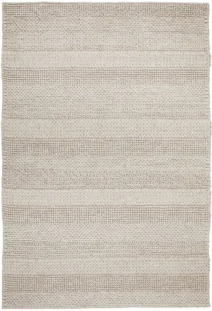 Hand Braided Beige Rug - 280 x 190cm