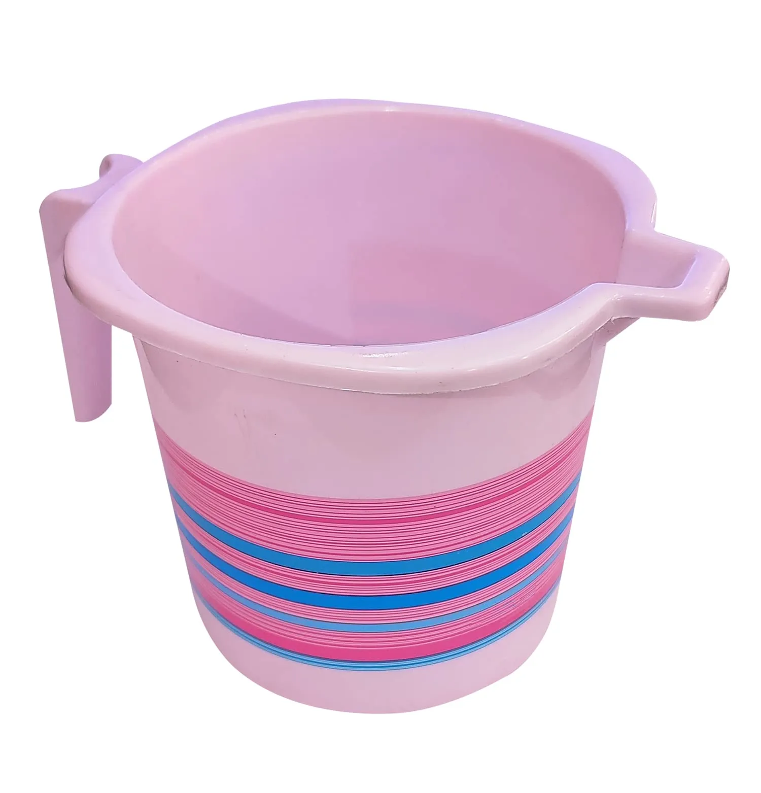 Heart Home Durable Long Lasting, Lightweight, Unbreakable, Strong Plastic Bathroom Mug 1 Litre- Pack of 3 (Pink)