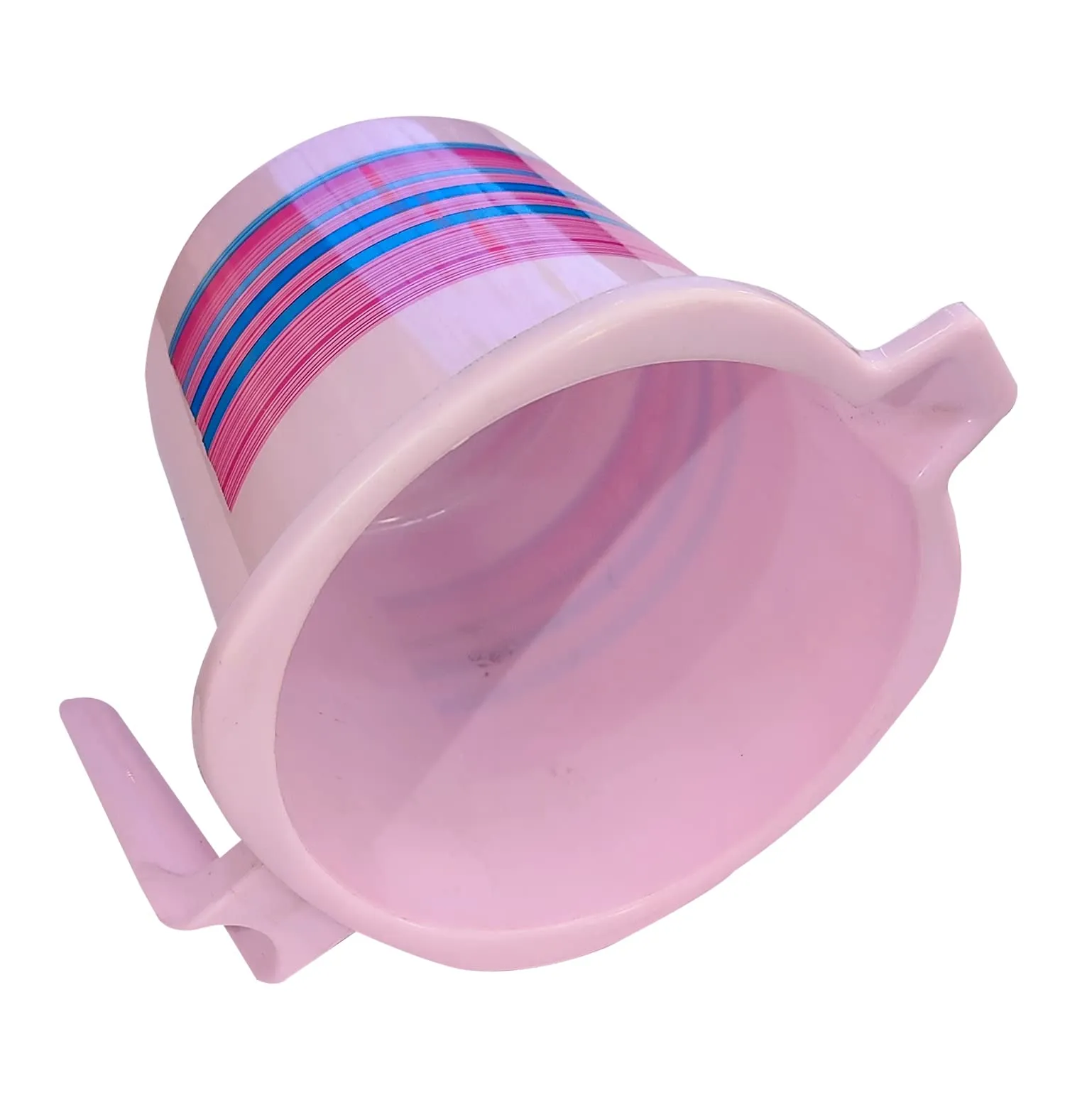 Heart Home Durable Long Lasting, Lightweight, Unbreakable, Strong Plastic Bathroom Mug 1 Litre- Pack of 3 (Pink)