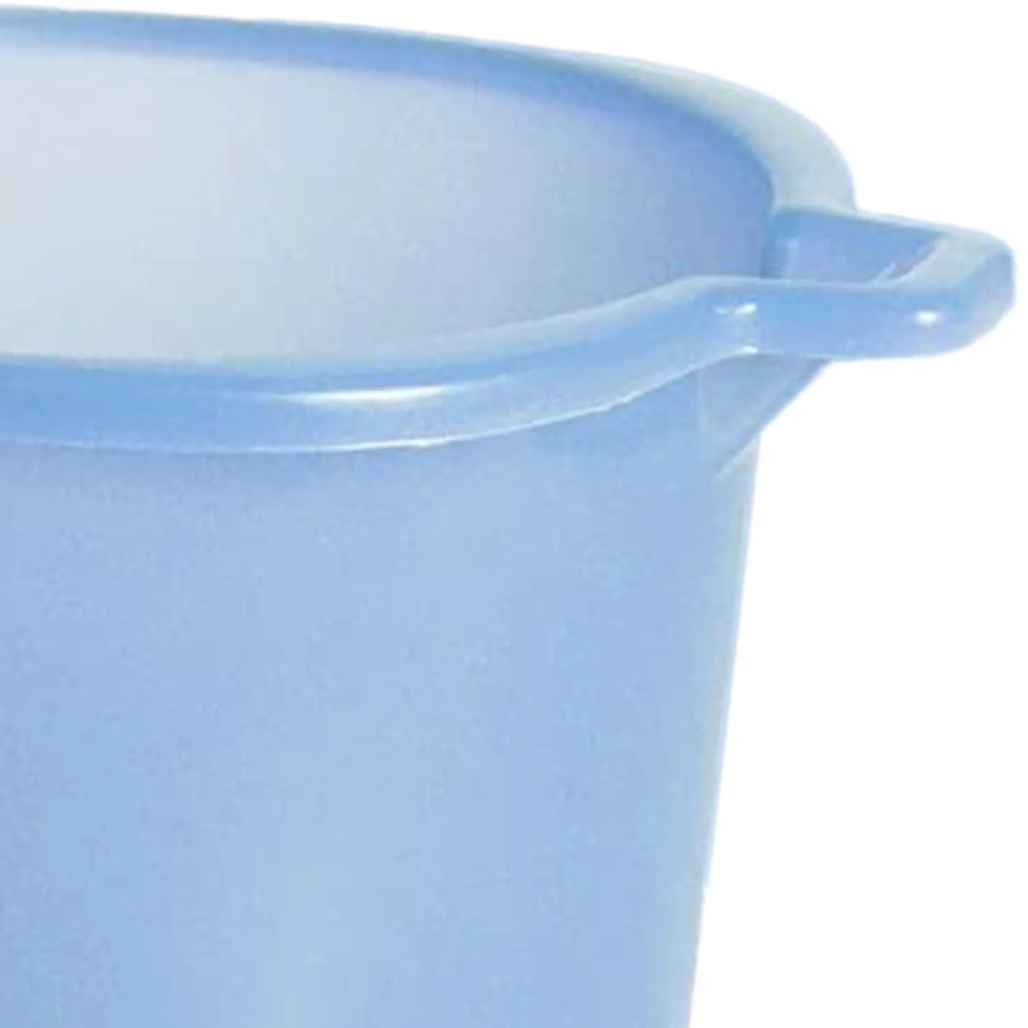 Heart Home Tranasparent Small Plastic Bathroom Mug, 1 Litre- Pack of 2 (Blue)-50HH0813