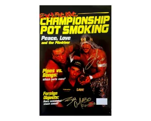 HIGH TIMES REPLICA POSTER - SIGNED