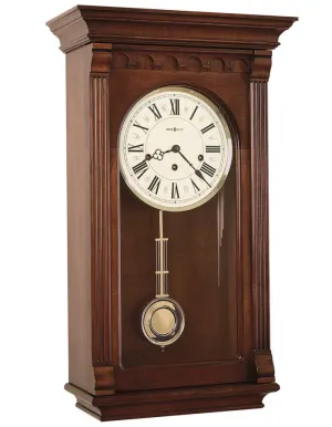 Howard Miller Alcott Chiming Pendulum Wall Clock - Key Wound - Roman Numerals