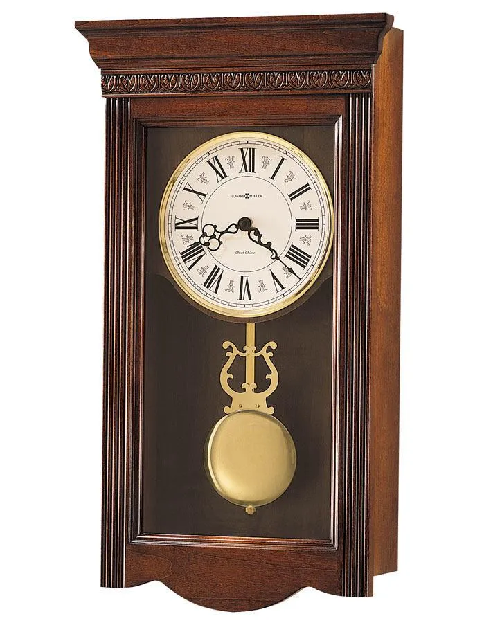 Howard Miller Eastmont Pendulum Wall Clock - Dual Chiming - Lyre Pendulum