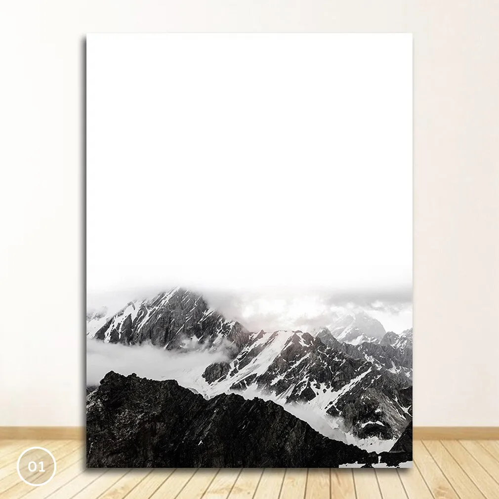 Inspirational Nordic Deer Landscape Wall Art Fine Art Canvas Prints Wilderness Pictures Meaningful Life Quotes Posters For Living Room