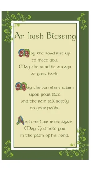 IRISH BELSSINGS