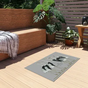 Just Whopping It Up - Whooping Crane - Outdoor Rug