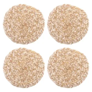 JUTE COASTERS S/4