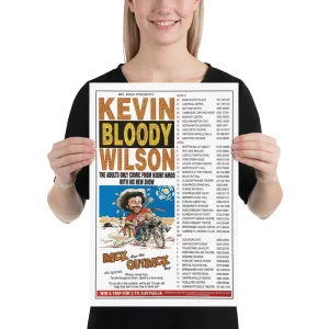 KBW BACK FROM THE OUTBACK Tour Poster