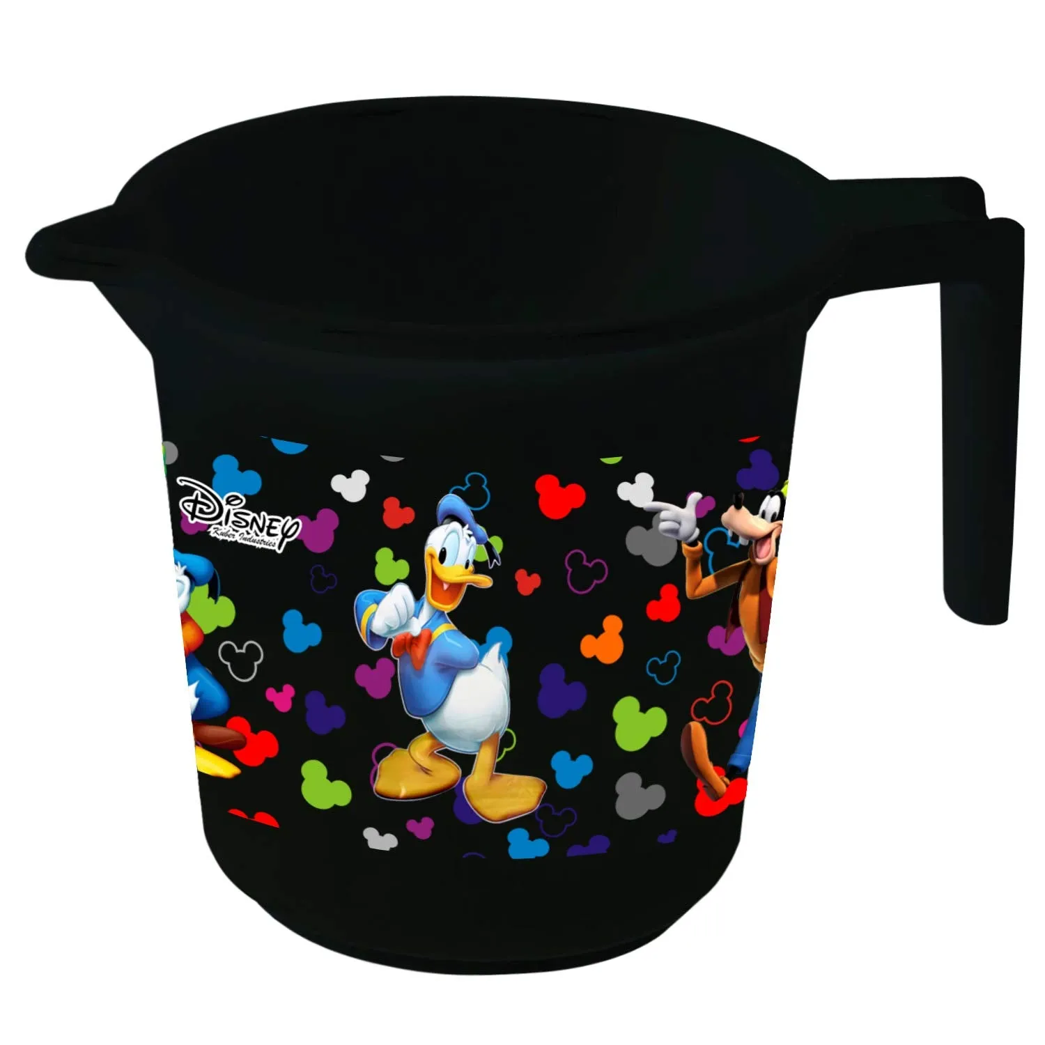 Kuber Industries Disney Team Mickey Print 4 Pieces Unbreakable Strong Plastic Bathroom Mug,500 ML (Blue & Black) -HS_35_KUBMARTS17145