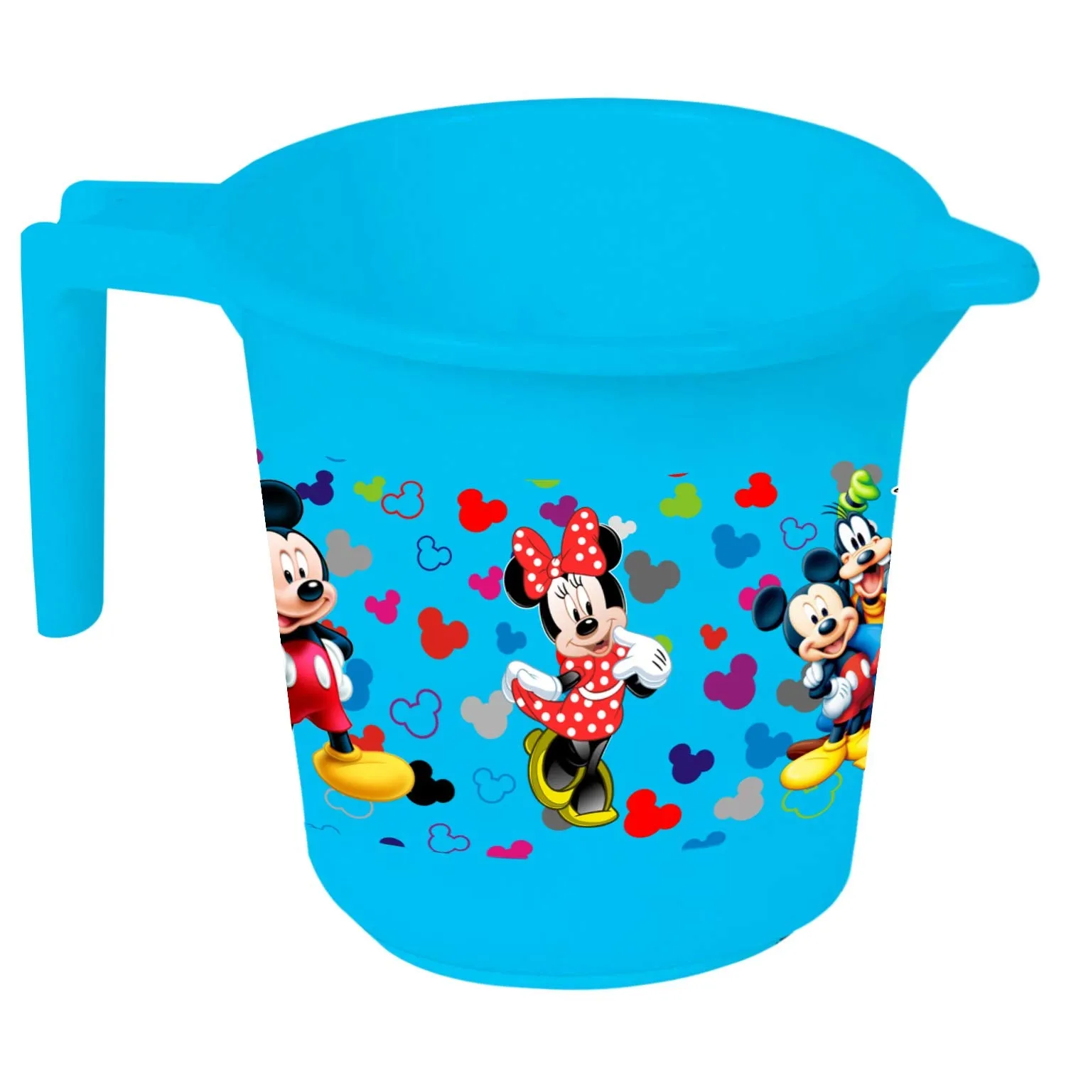 Kuber Industries Disney Team Mickey Print 4 Pieces Unbreakable Strong Plastic Bathroom Mug,500 ML (Blue & Black) -HS_35_KUBMARTS17145