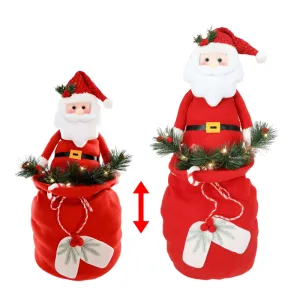 Light Up Santa In Sack Extendable (40-60cm)