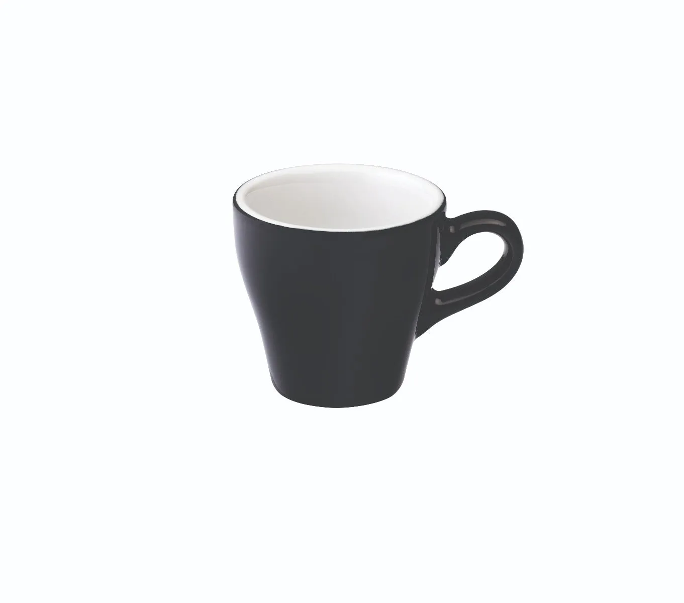 Loveramics Tulip Style Espresso Cup & Saucer - Black (2.7oz/80ml)