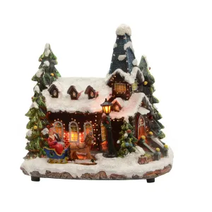 Lumineo Christmas Village 27cm LED Church Scene