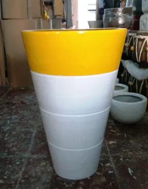 Magnolia Round Fiber Planter