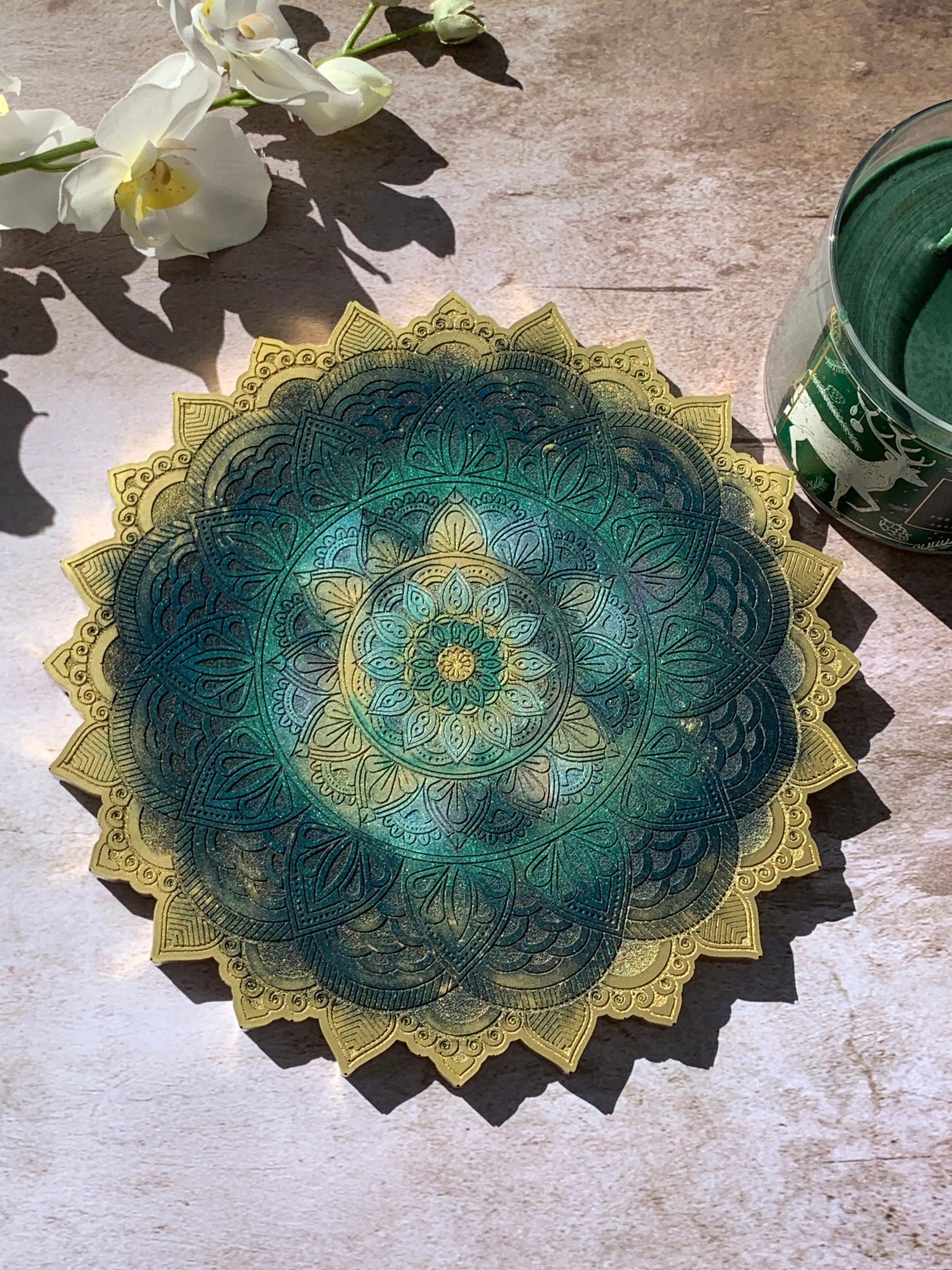 Mandala Art Tray - 9"