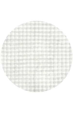 Marill 150cm x 150cm Bubbly Washable Rug - White