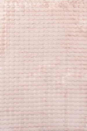 Marill 220cm x 150cm Bubbly Washable Rug - Blush