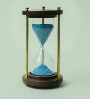 METROMANTAR Most Unique Wooden Handcrafted Sand Hour Glass Clock, Best for Desk Use and Office Desk