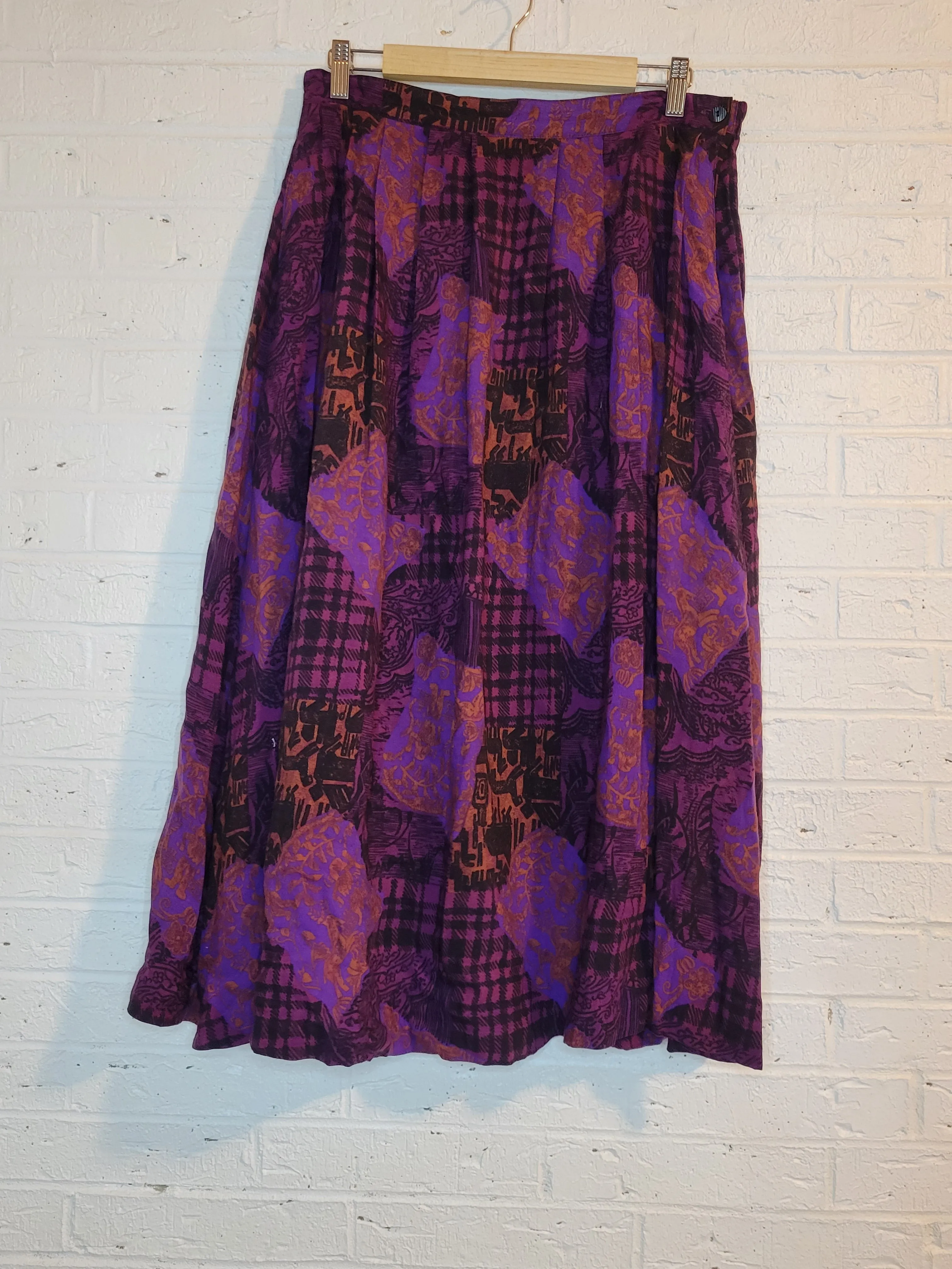M/L - Purple skirt set