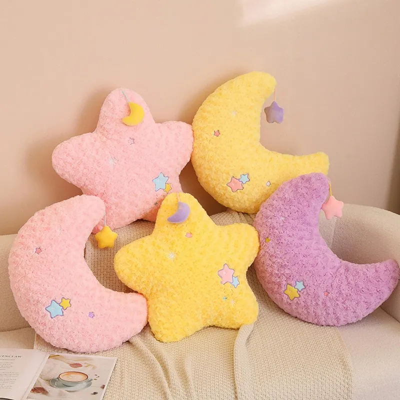 Moon & Star Plushie Pillows