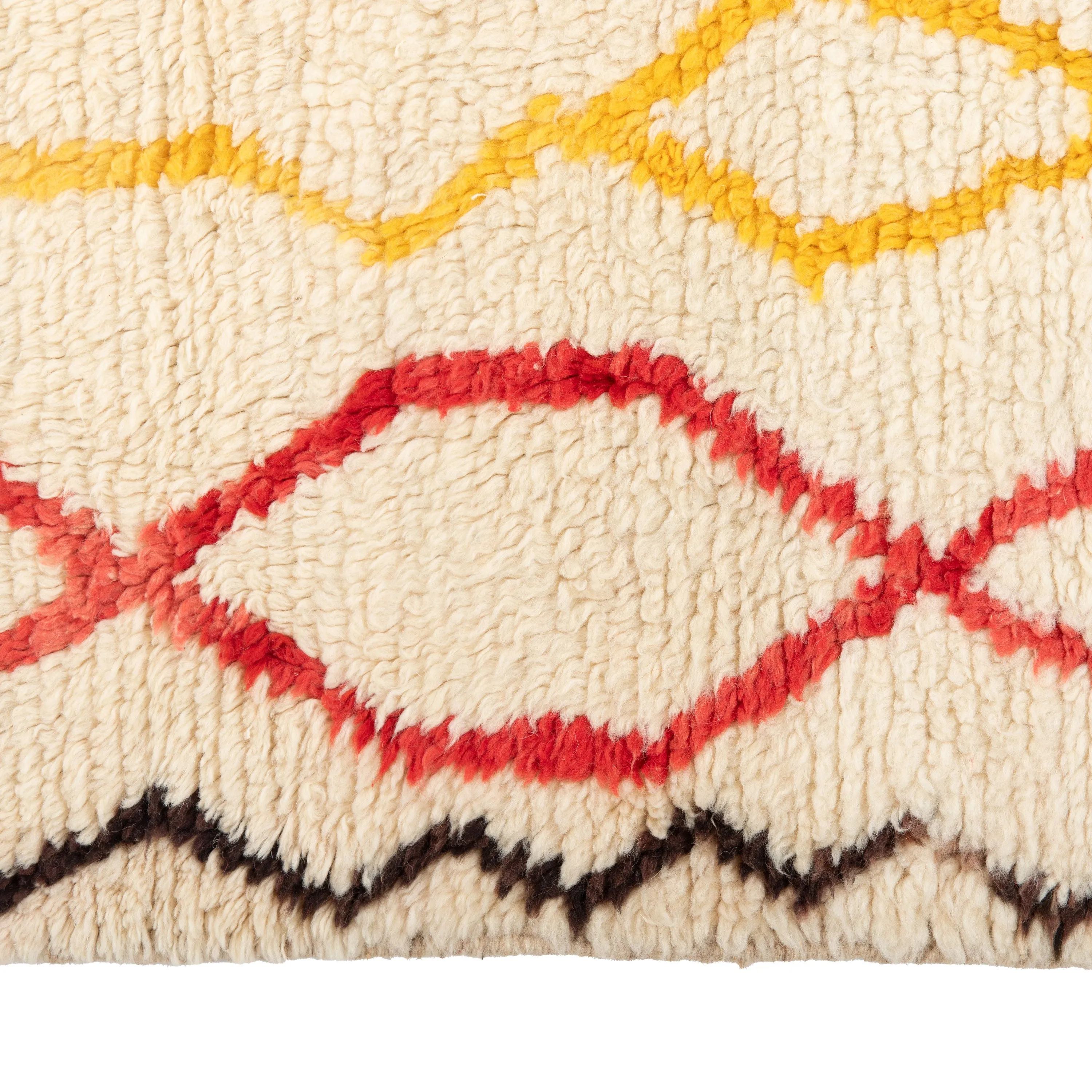 Multicolored Moroccan Berber Wool Rug - 5'7" x 8'6"