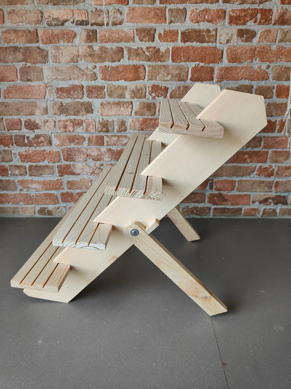 Multipurpose Wooden 4 Layer Display Rack
