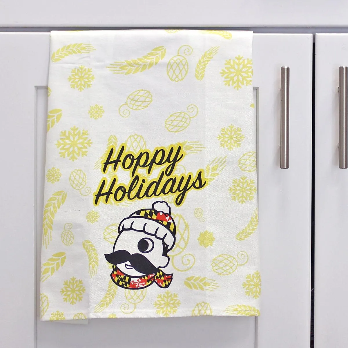 Natty Boh Hoppy Holidays (White) / Kitchen Towel