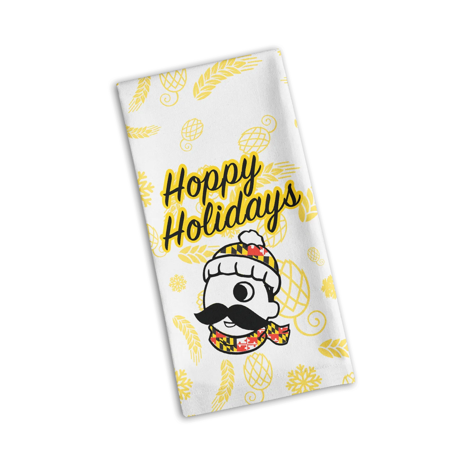 Natty Boh Hoppy Holidays (White) / Kitchen Towel