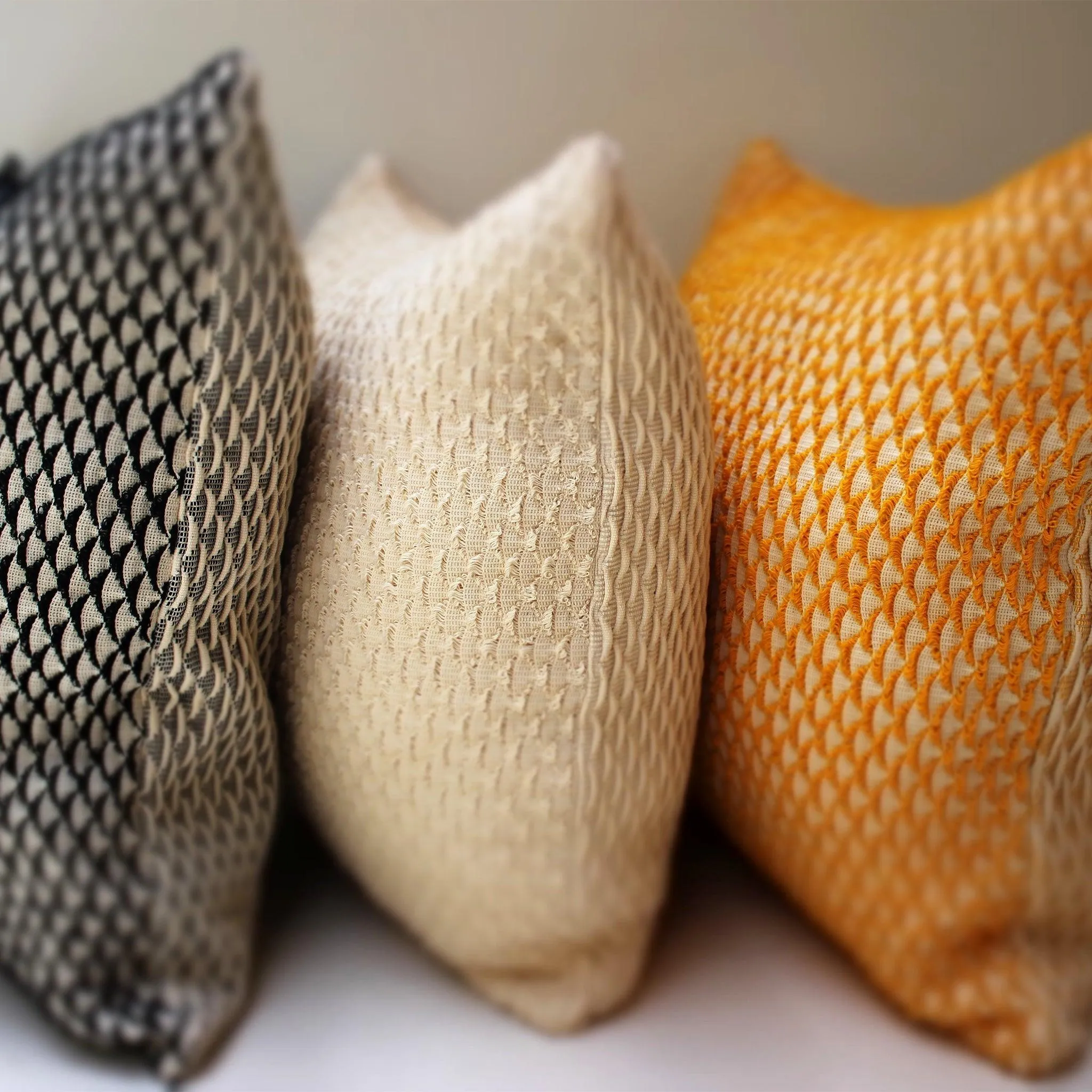 Nayali Black and White Lumbar Pillow