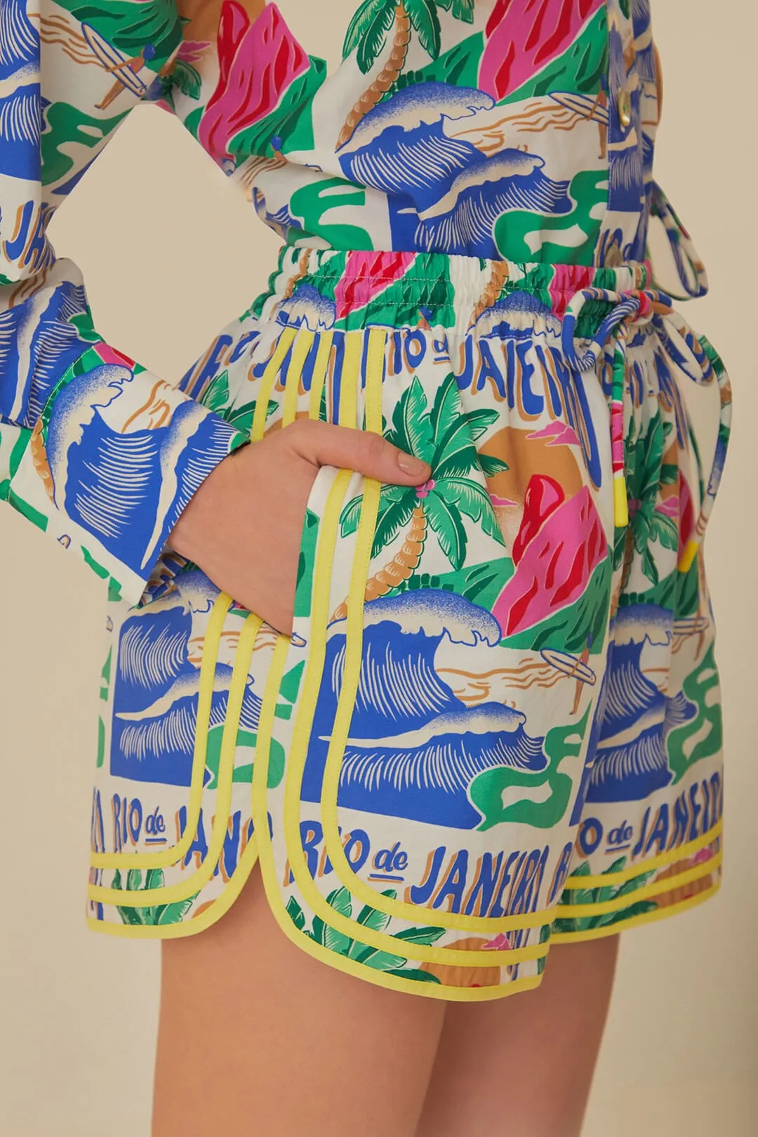 Off-White Carioca Posters Shorts