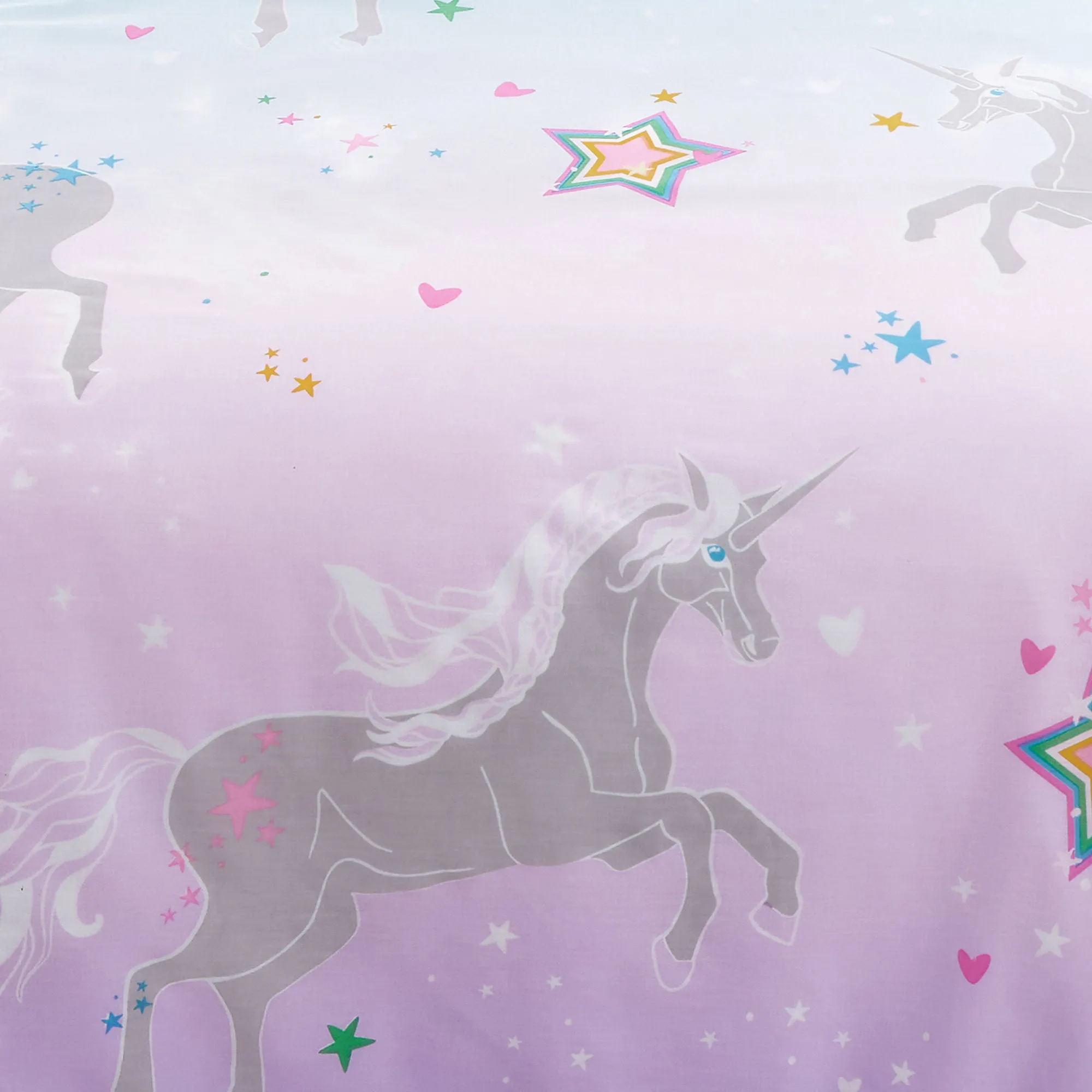 Ombre Unicorn Duvet Cover Set by Bedlam in Lilac