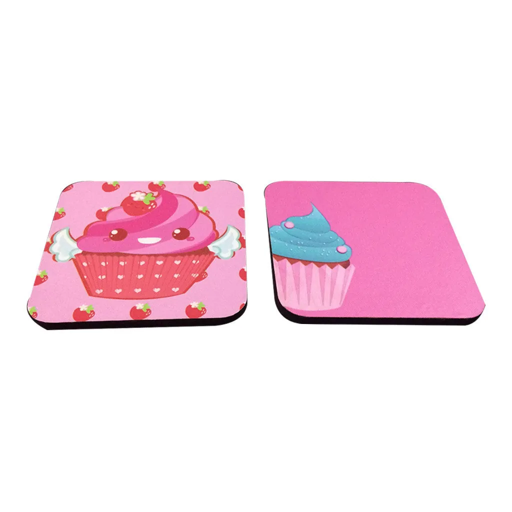 Personalised Table Mat & Coasters Set<br> Cupcake