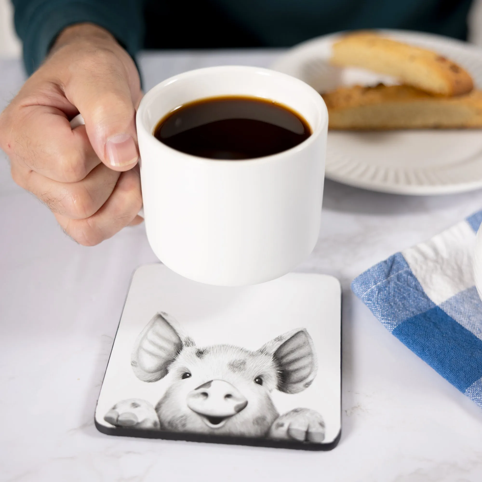 Pig 4.25" Coaster