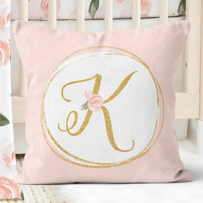 Pink Personalized Nursery Pillow