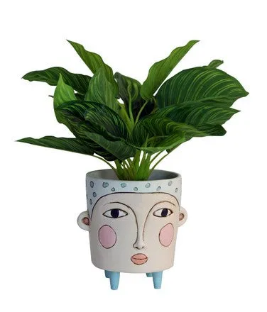 Polly Blue | Resin Pot Planter