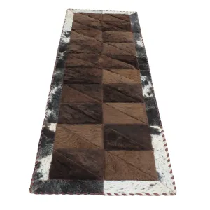 Rectangle Patchwork Area Rug - Bison Center 2'x6'