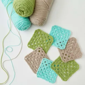Red Heart Easy Square Coasters
