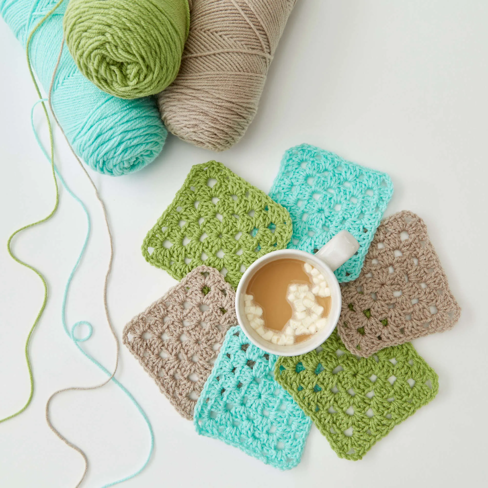 Red Heart Easy Square Coasters