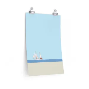 Sail Boat in the Ocean Poster