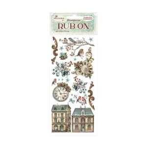 Stamperia Rub-On 4"x 8.5" - The Nutcracker - Clocks