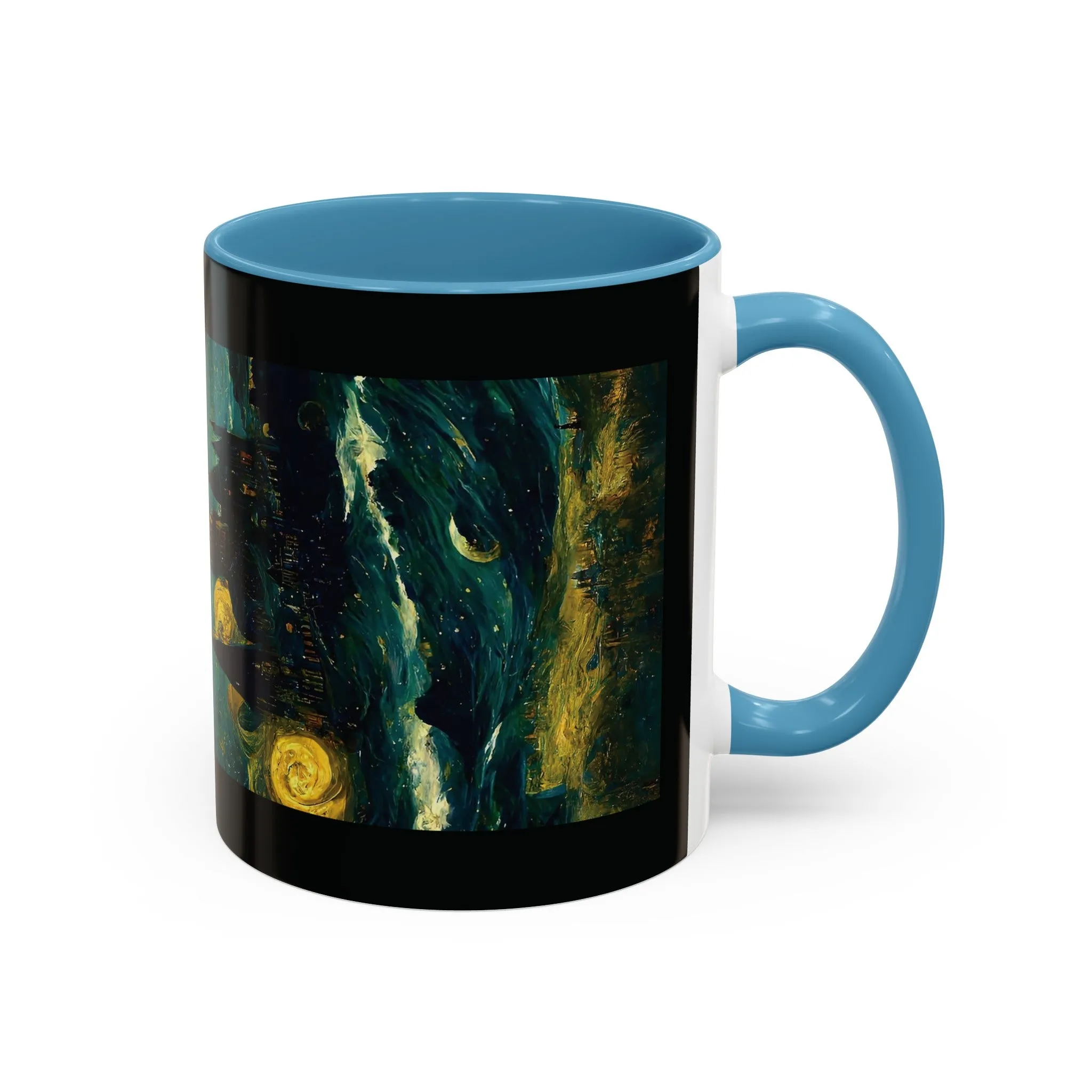 Starry Night Hogwarts Accent Coffee Mug, 11oz