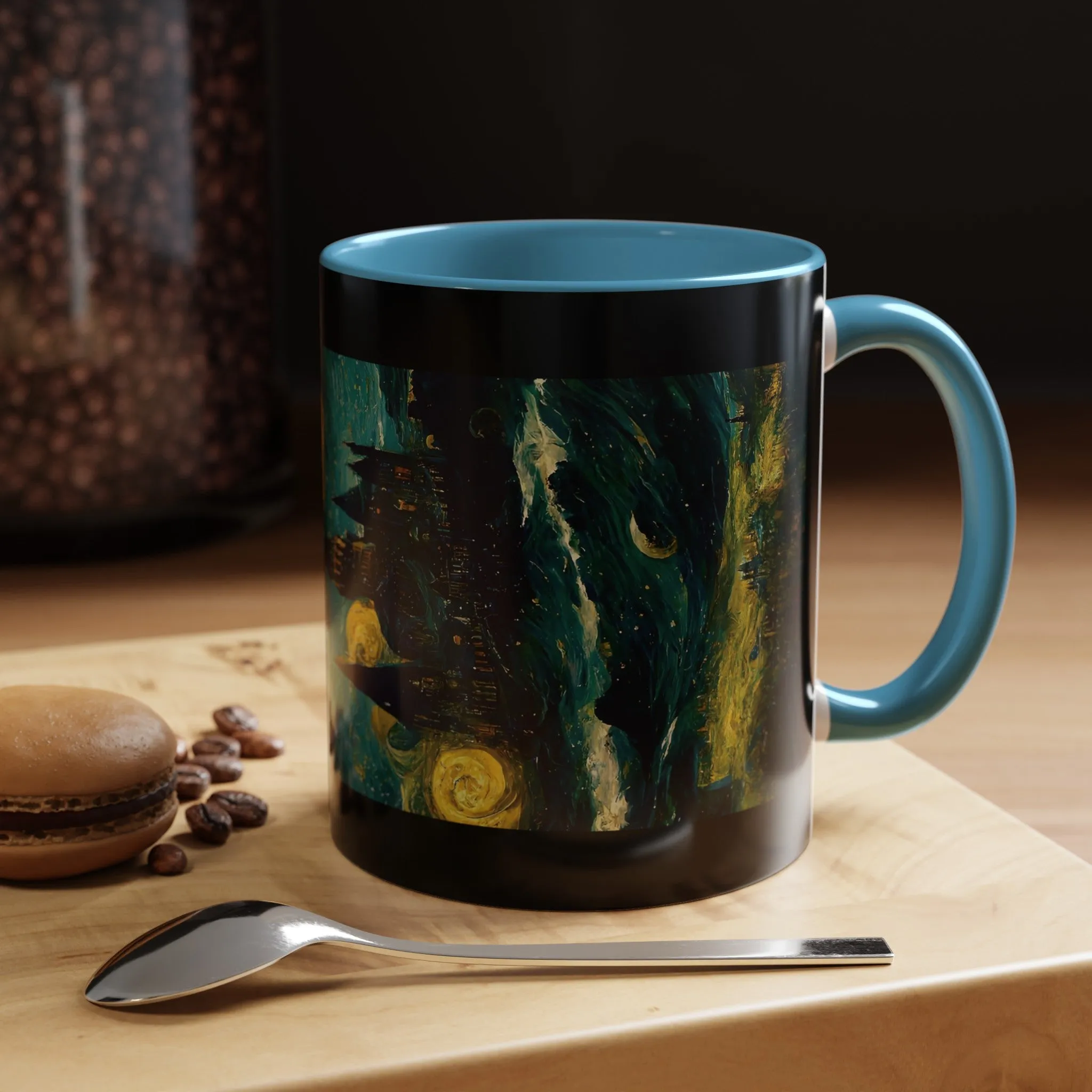 Starry Night Hogwarts Accent Coffee Mug, 11oz