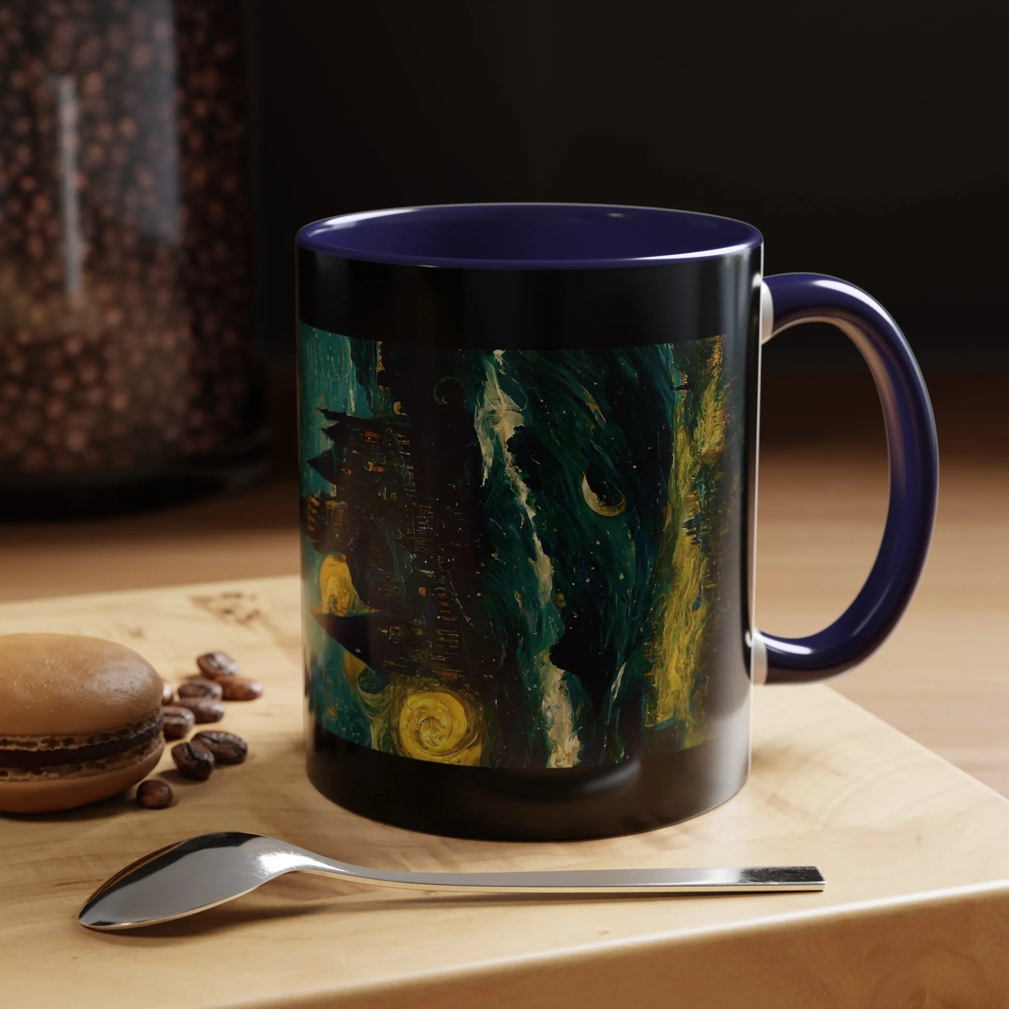 Starry Night Hogwarts Accent Coffee Mug, 11oz