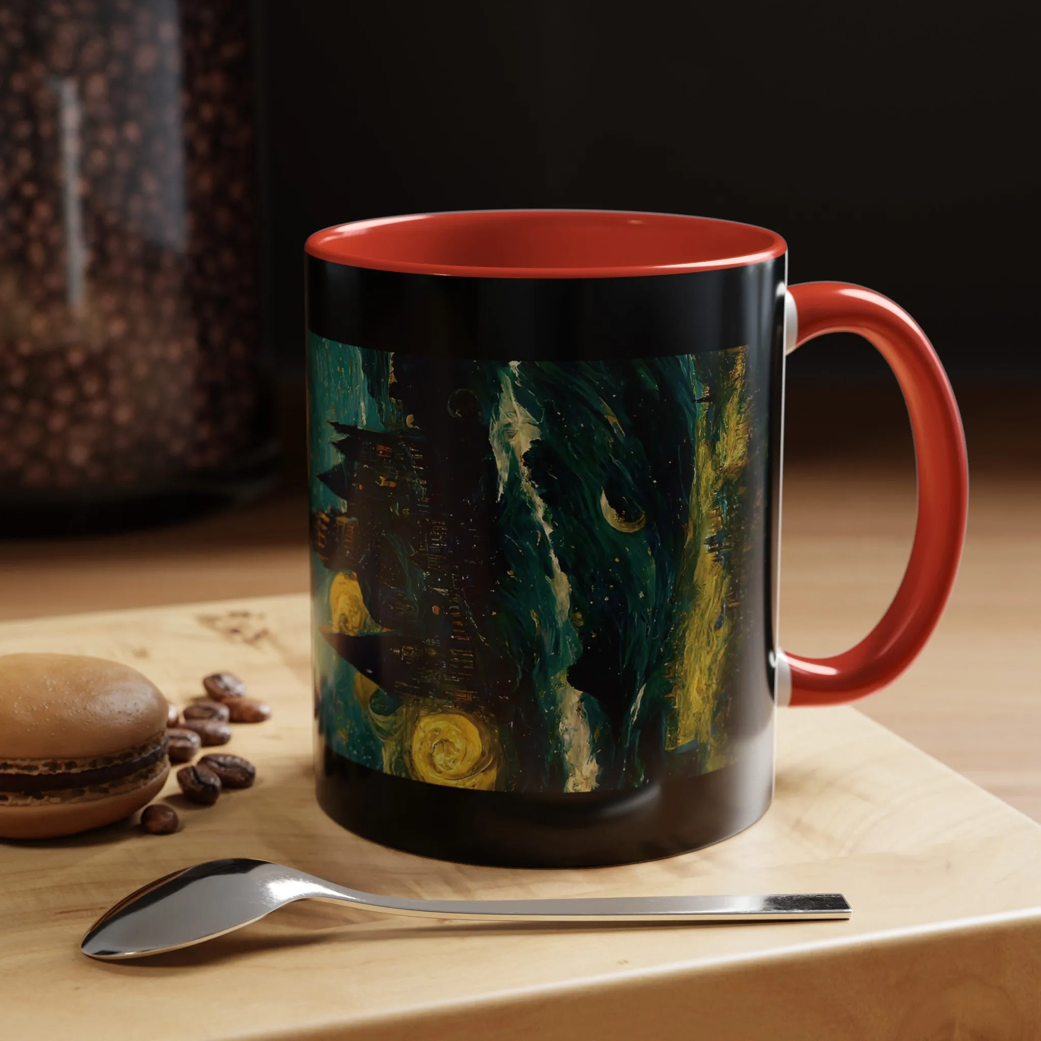 Starry Night Hogwarts Accent Coffee Mug, 11oz