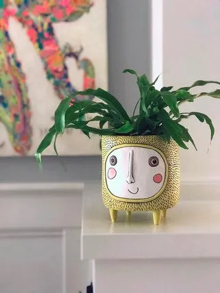 Sun Face Resin | Pot Planter
