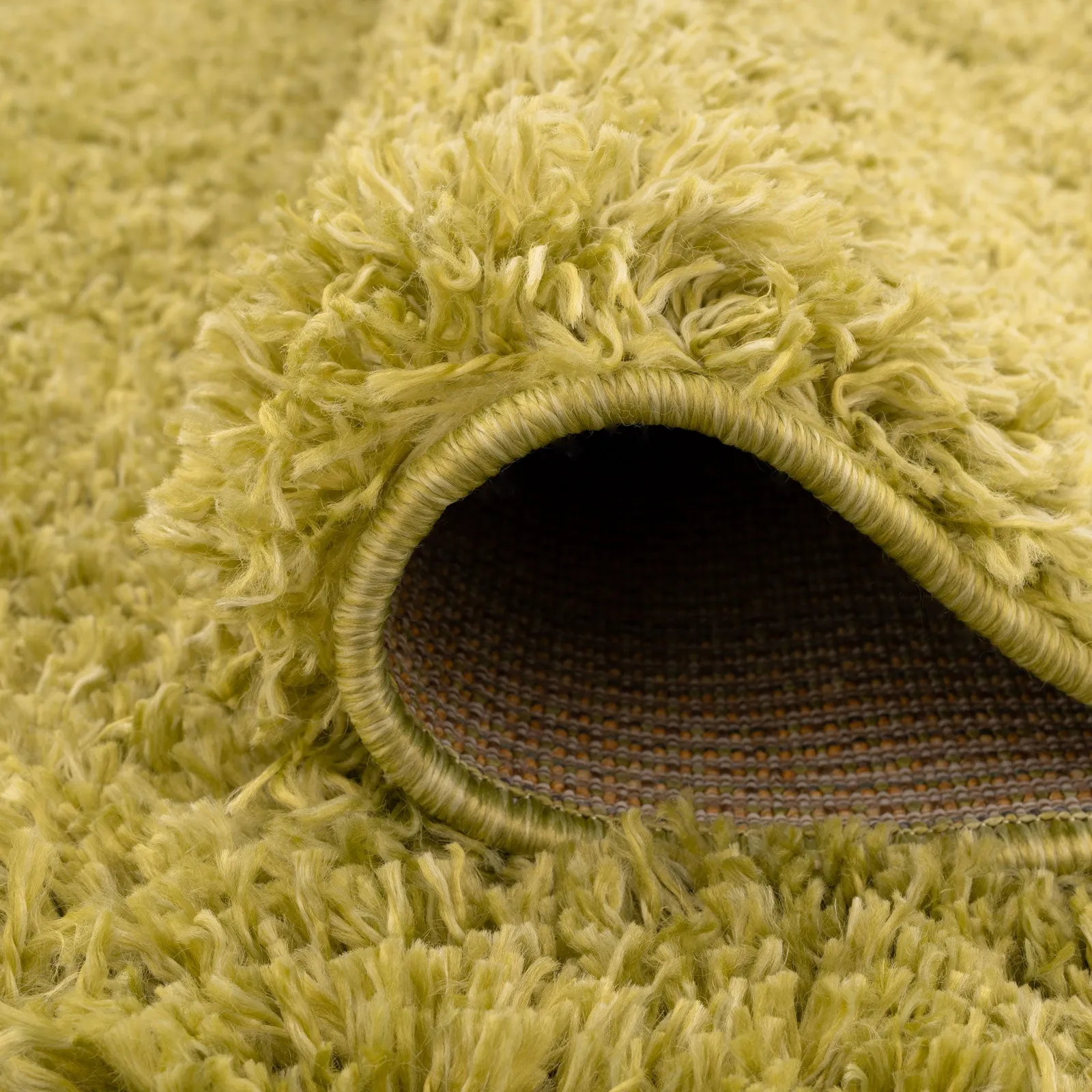 Super Soft Luxury Moss Green Shaggy Rug - Aspen